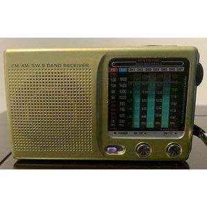 9 Band Receiver FM/AM/SW World Receiver. Tested & Working